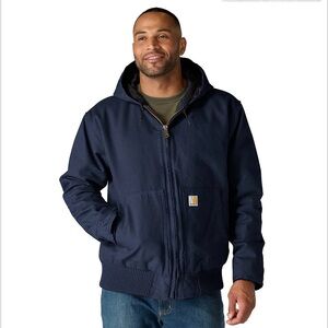 Carhartt Men's Deep Blue Performance Jacket Duck Hooded